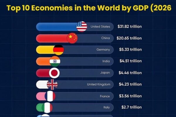 Top 10 Economies by GDP in 2026: Nominal vs PPP Ranking