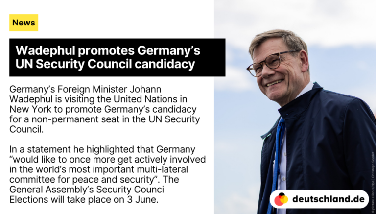 Germany’s Foreign Minister Wadephul Promotes Country’s UN Security Council Candidacy Bid