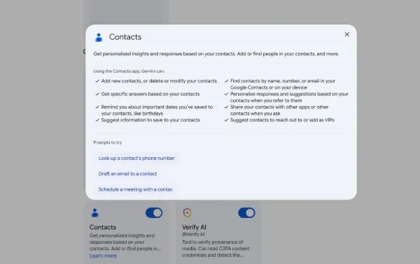 Google Gemini AI now lets users manage contacts via natural language | The Eastleigh Voice