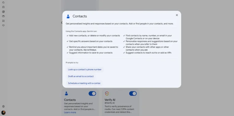 Google Gemini AI now lets users manage contacts via natural language | The Eastleigh Voice
