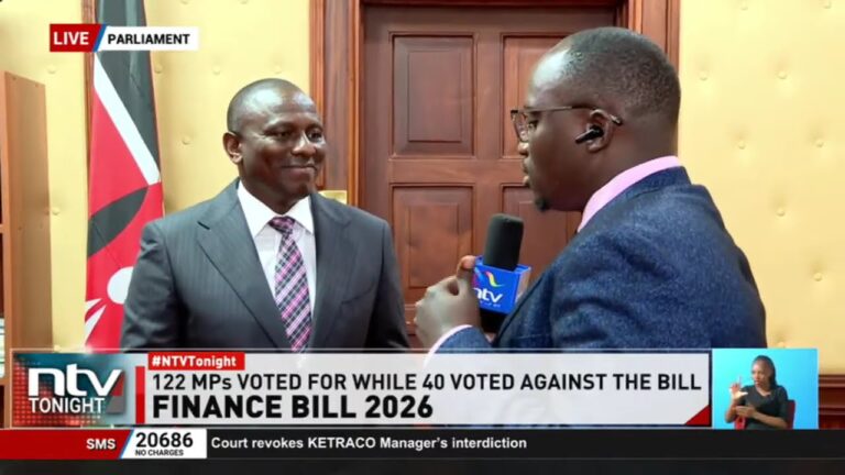 NTV Kenya: MPs pass Finance Bill 2026, awaits President Ruto's assent