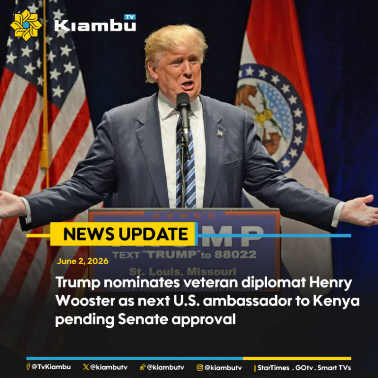 Trump nominates veteran diplomat Henry Wooster as the next U.S. ambassador to Kenya, pending Senate approval. If confirmed, Wooster will lead Washington's diplomatic mission in Nairobi as Kenya and the United States